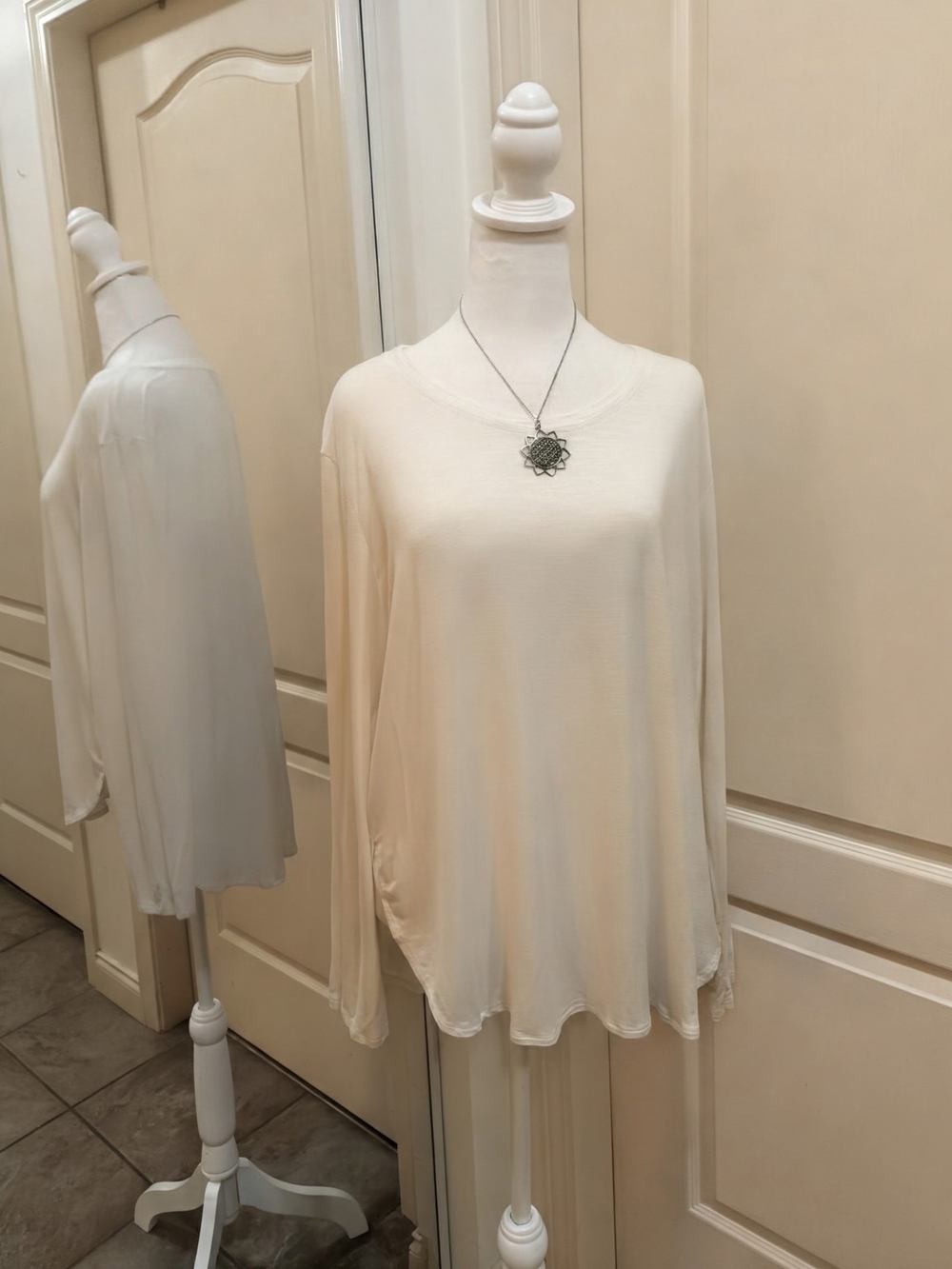 Tribal Cream Long Sleeve Lightweight Tee